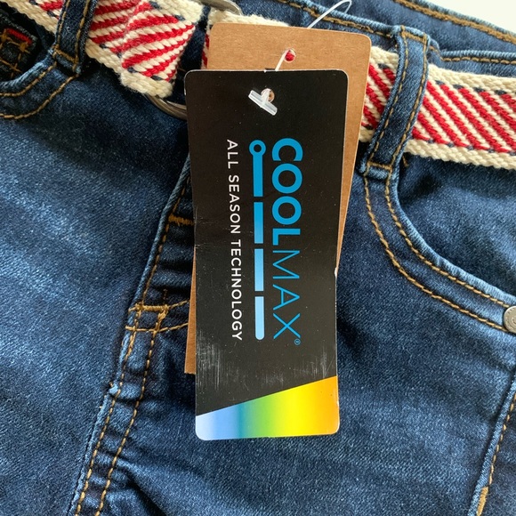 SLIM JEANS WITH A RED CORD BELT 18M - Picture 5 of 6